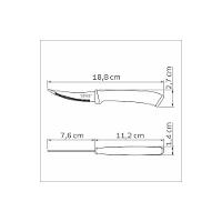 Faca Para Tomate Tramontina Felice Com Lâmina Em Aço Inox E Cabo De Polipropileno Azul 3 Polegada - 8