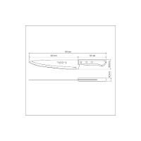 Kit 8 Facas Peixeira-cozinha 9 Lâmina Escura - Tramontina - 9