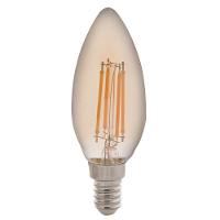 Lâmpada Led De Filamento Vela Tramontina C35 Base E14 4 W 2200 K Luz Amarela âmbar - 2