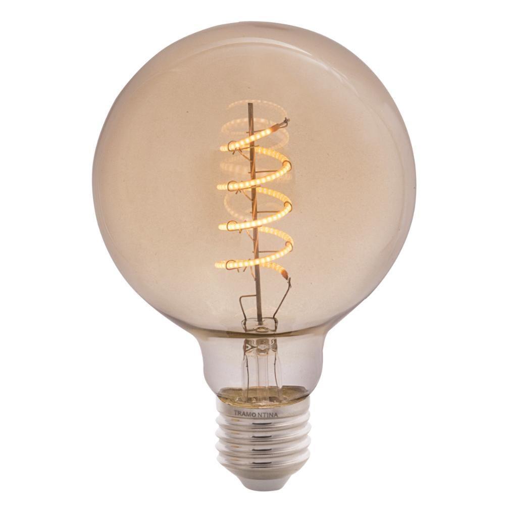 Lâmpada Led De Filamento Espiral Tramontina G95 4 W 2200 K Luz Amarela âmbar - 1
