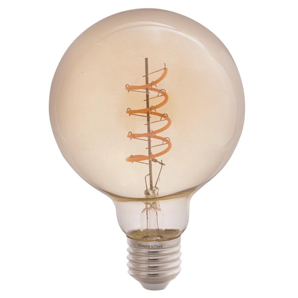 Lâmpada Led De Filamento Espiral Tramontina G95 4 W 2200 K Luz Amarela âmbar - 2