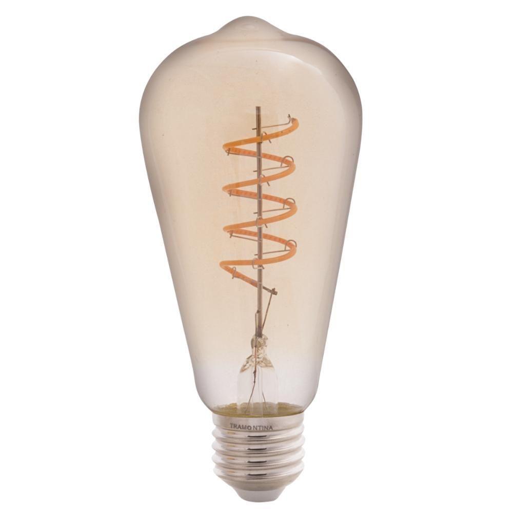 Lâmpada Led De Filamento Espiral Tramontina St64 4 W 2200 K Luz Amarela âmbar - 3
