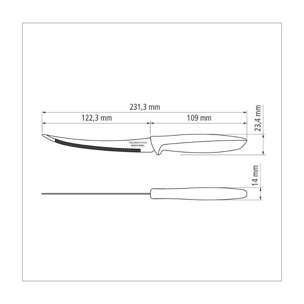 Kit 4 Facas Para Tomate 5 Plenus Tramontina - 8