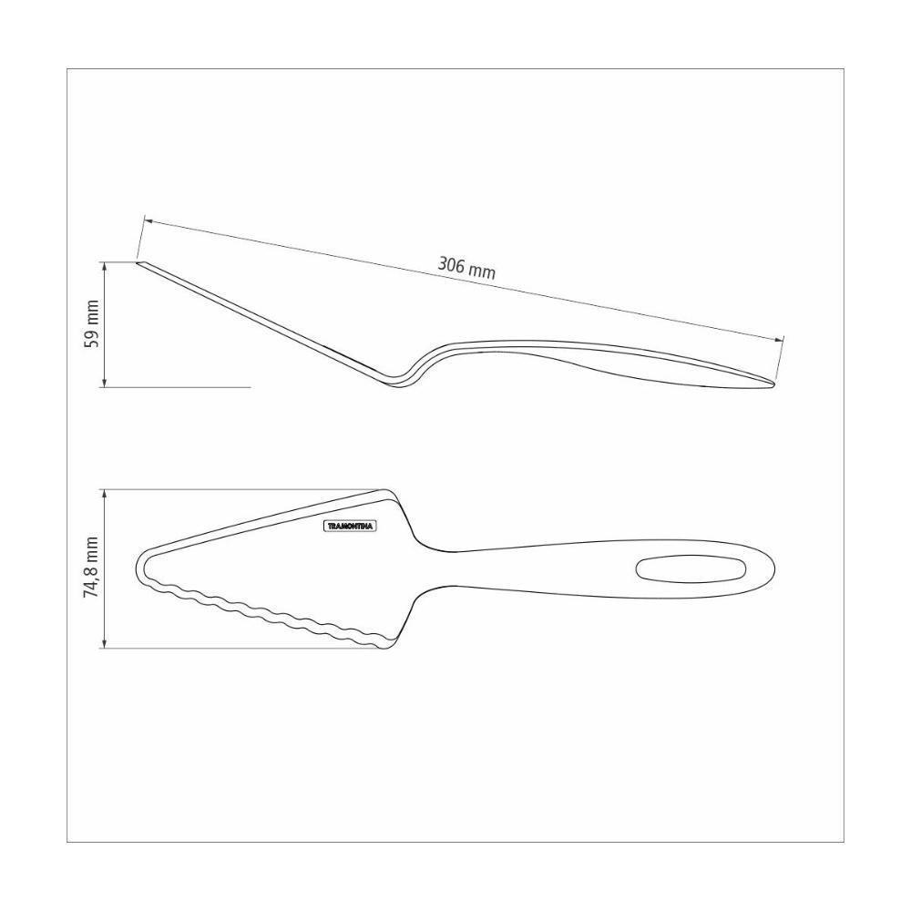 Kit 4 Espatulas Para Bolo Tramontina Ability Em Nylon Preto - 10