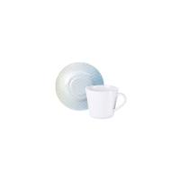Conjunto Xícara E Pires De Chá Tramontina Polaris Em Porcelana Decorada, 185 Ml 2 Peças - 1