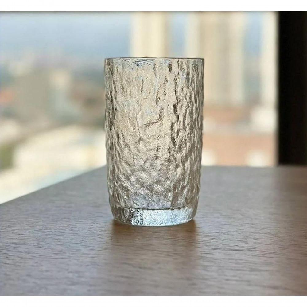 Copo De Luxo Martelado 330 Ml Vidro Resistente - Lyor - 6