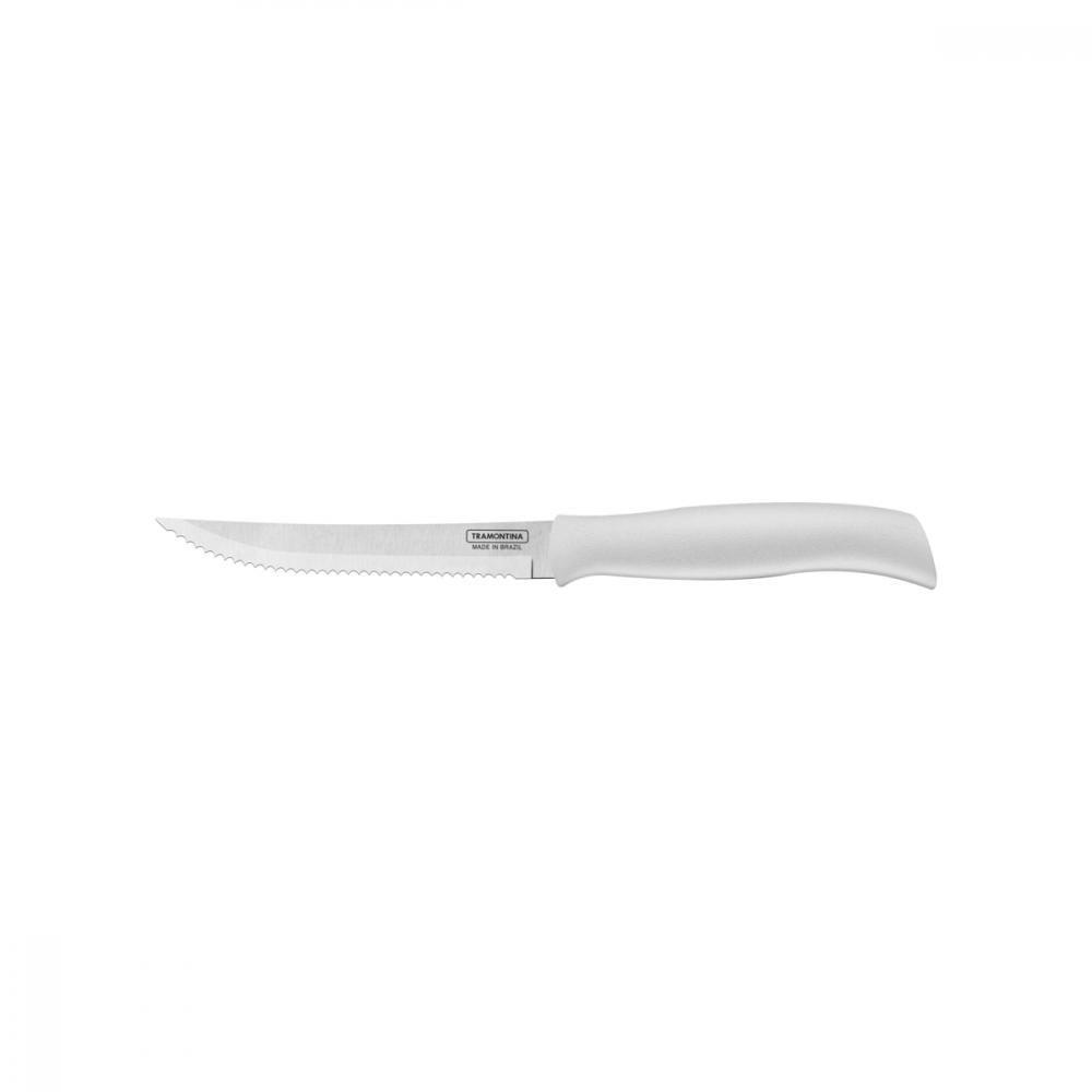 Faca Para Churrasco E Frutas Tramontina Profit Com Lâmina Em Aço Inox E Cabo De Polipropileno Branco 5 - 1