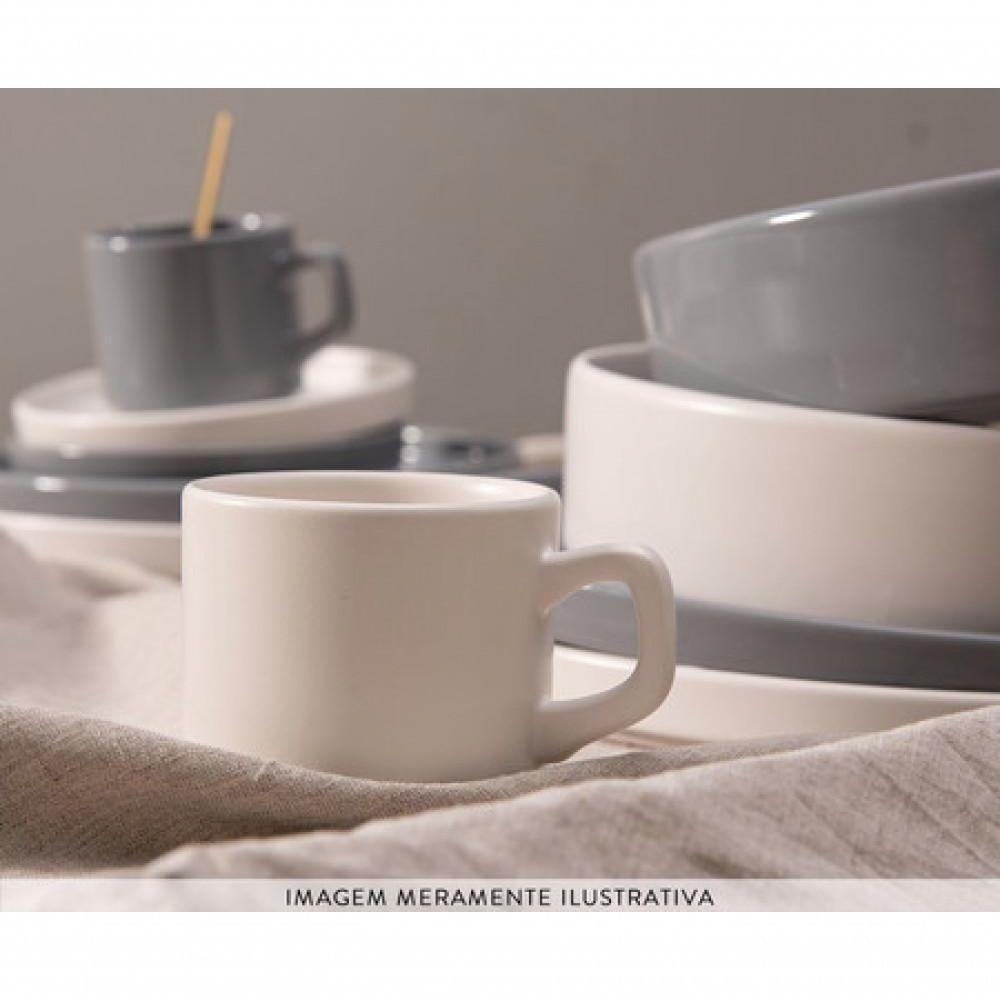 Conjunto 6 Xicaras Cha Sem Pires Empilhavel 200ml Porcelart - 3