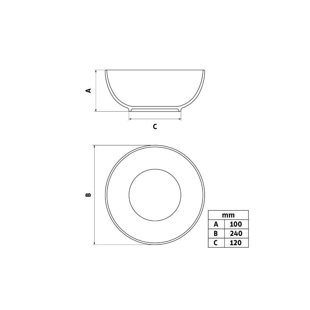 Saladeira Tramontina Maria Augusta Em Porcelana 24 Cm - 9