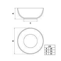 Saladeira Tramontina Maria Augusta Em Porcelana 24 Cm - 6
