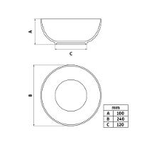 Saladeira Tramontina Maria Augusta Em Porcelana 24 Cm - 8