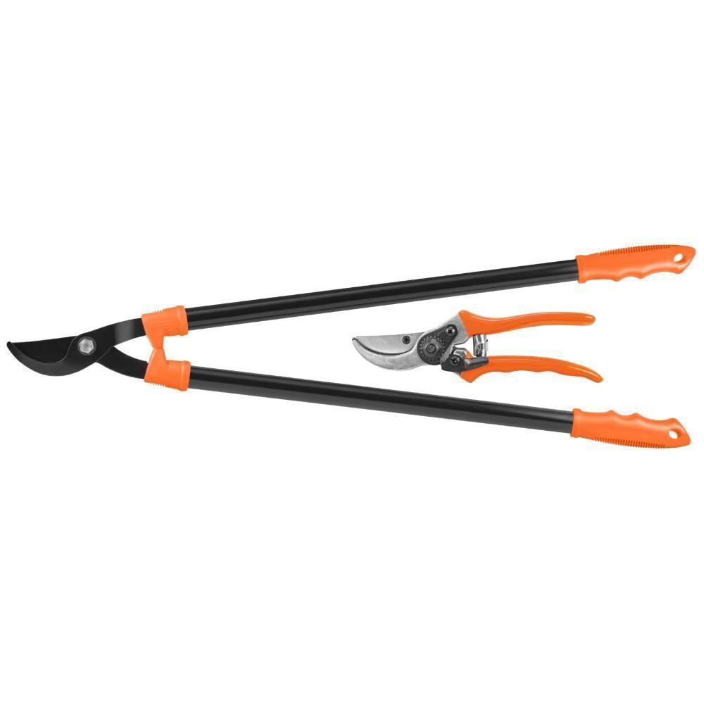 Conjunto De Tesoura De Poda E Tesourão De Poda Cabo Metálico Tramontina 2 Peças - 4