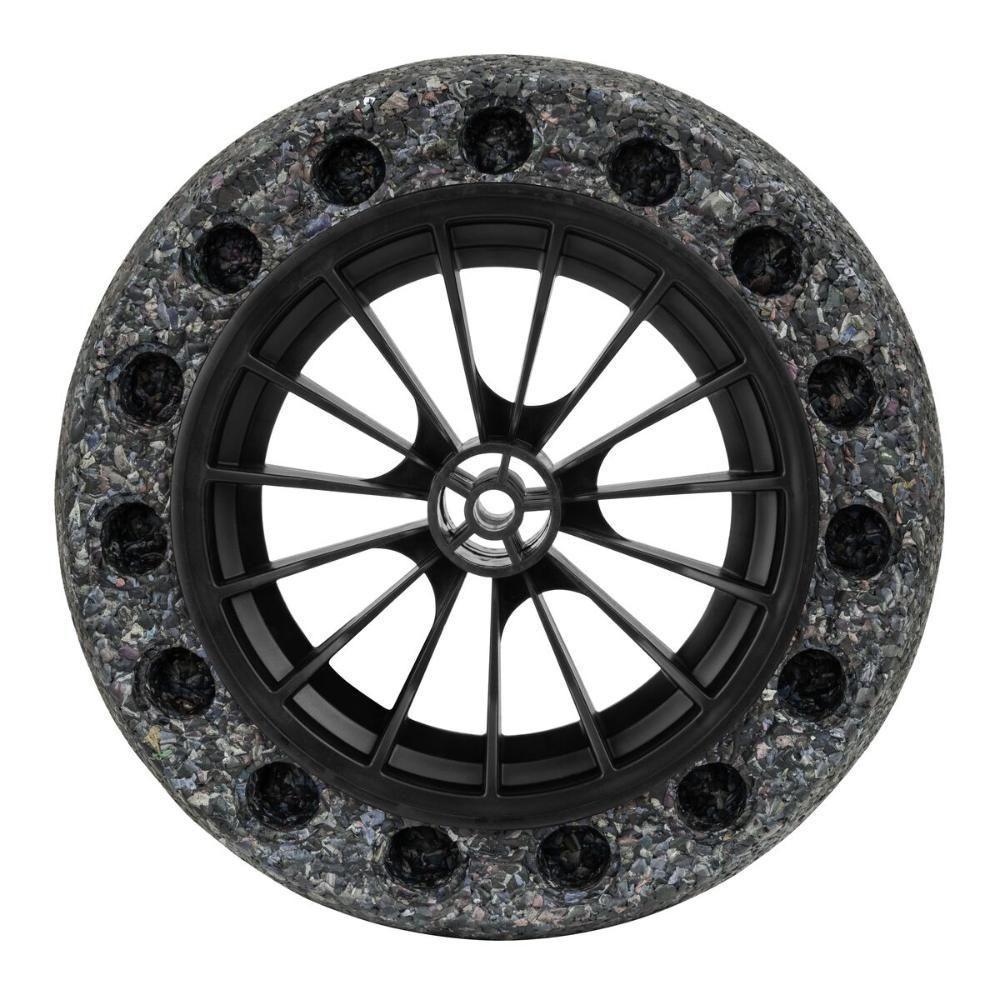 Pneu Maciço Tramontina Em Borracha Macia Com Roda Plástica 8 Polegada Para Carrinho De Mão - 1