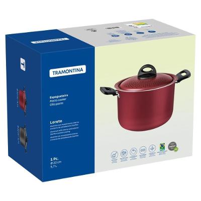 Espagueteira Tramontina Loreto Alumínio Antiaderente Grafite