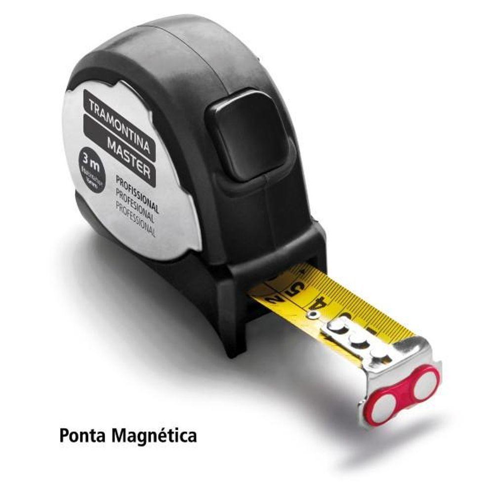 Trena Profissional Tramontina Com Ponta Magnética Inox 3m - 2