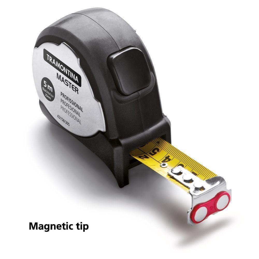 Trena Profissional Tramontina Com Ponta Magnética Inox 3m - 6