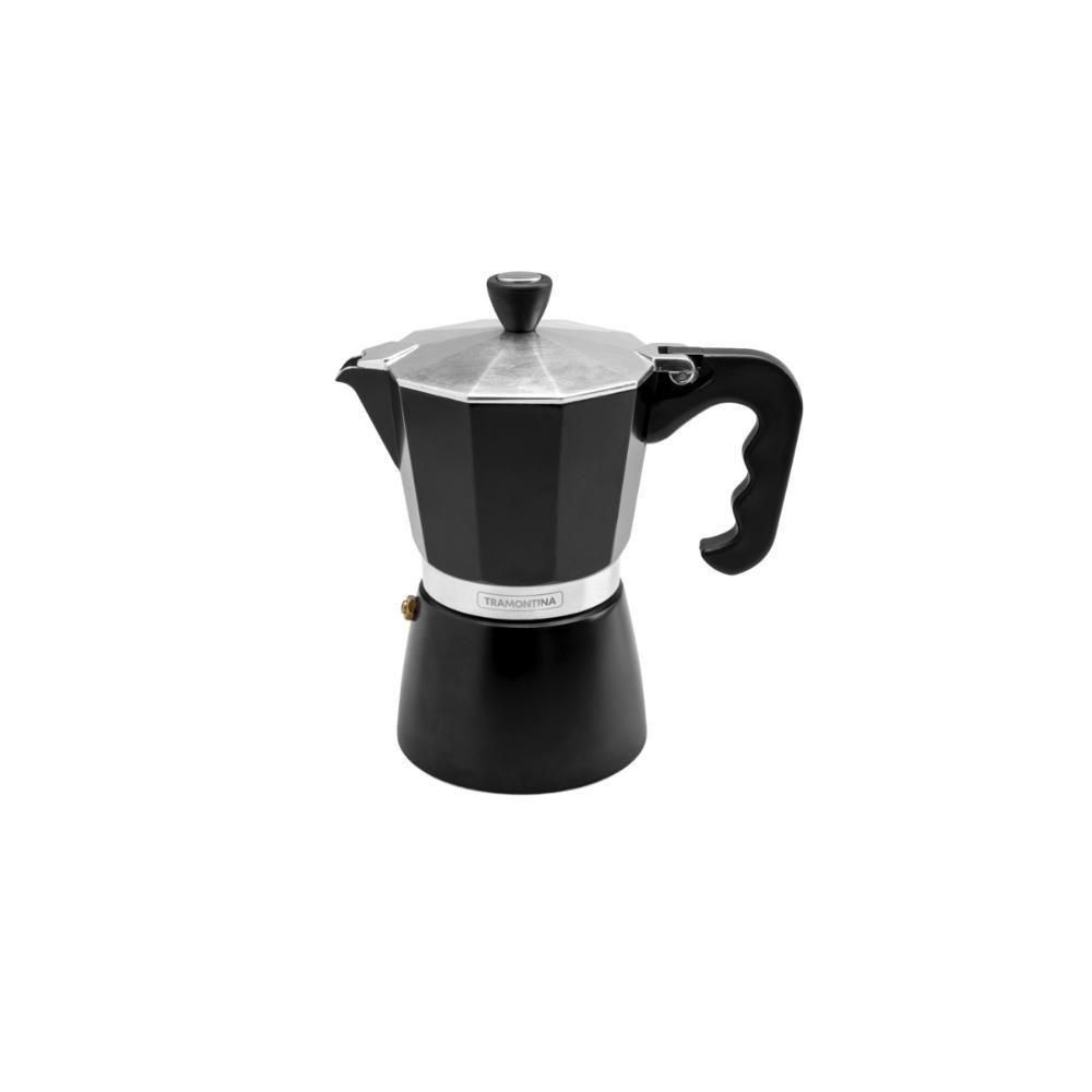 Cafeteira Expresso Italiana Tramontina Alumínio Preto 320ml - 1