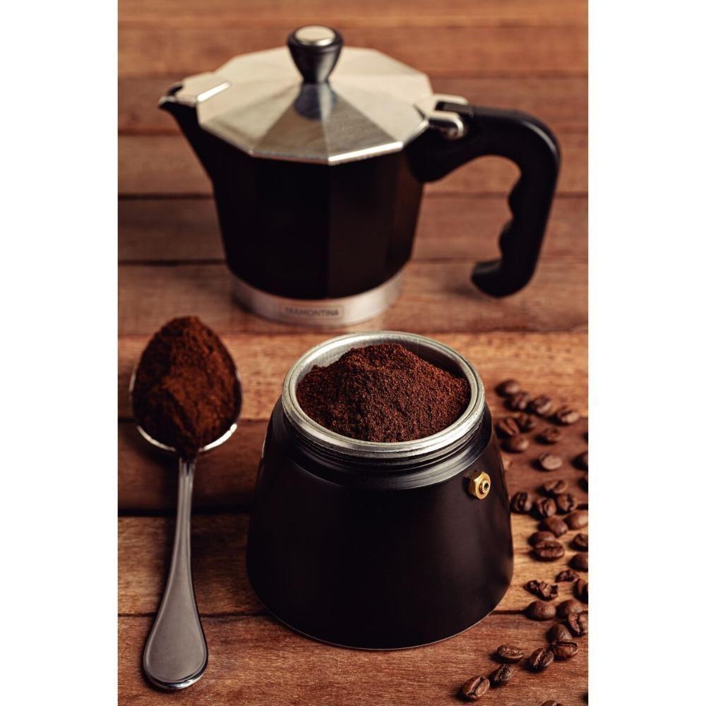 Cafeteira Expresso Italiana Tramontina Alumínio Preto 320ml - 7