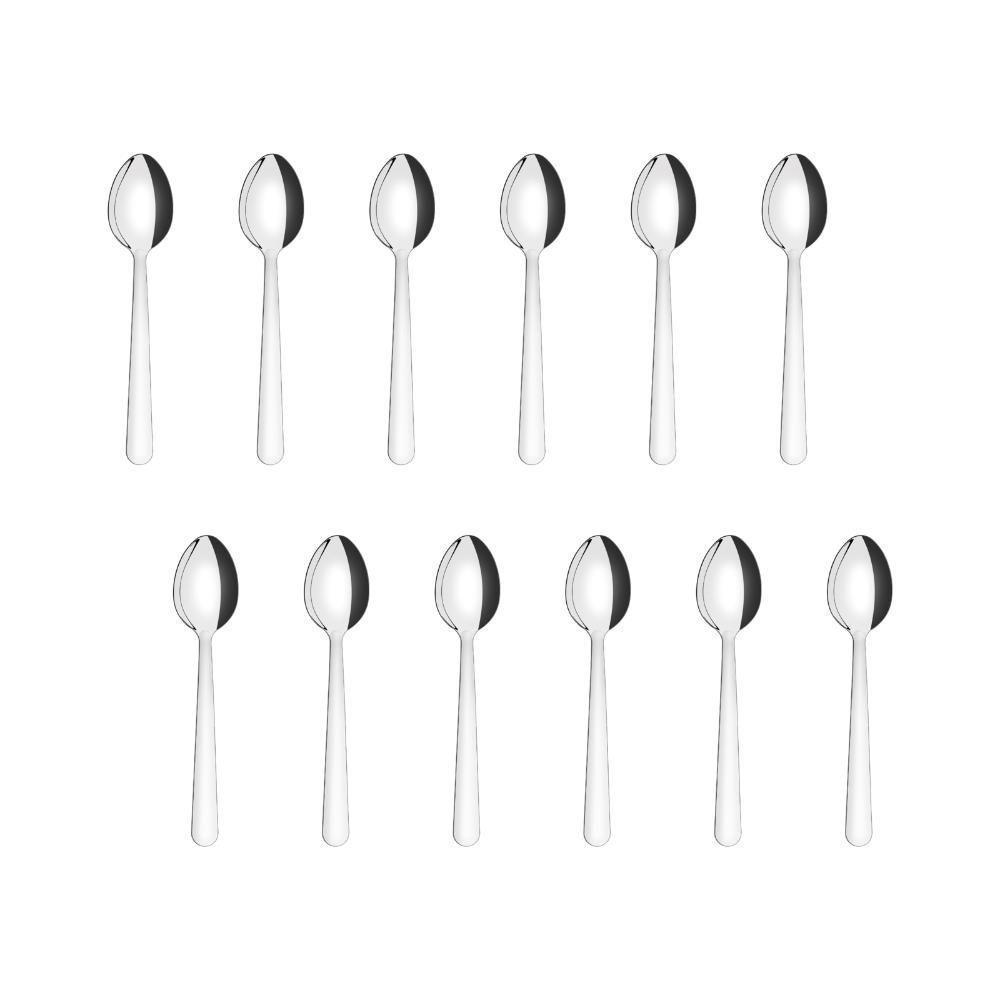 Conjunto 6 Colheres Para Café Tramontina Malibu Em Aço Inox - 1