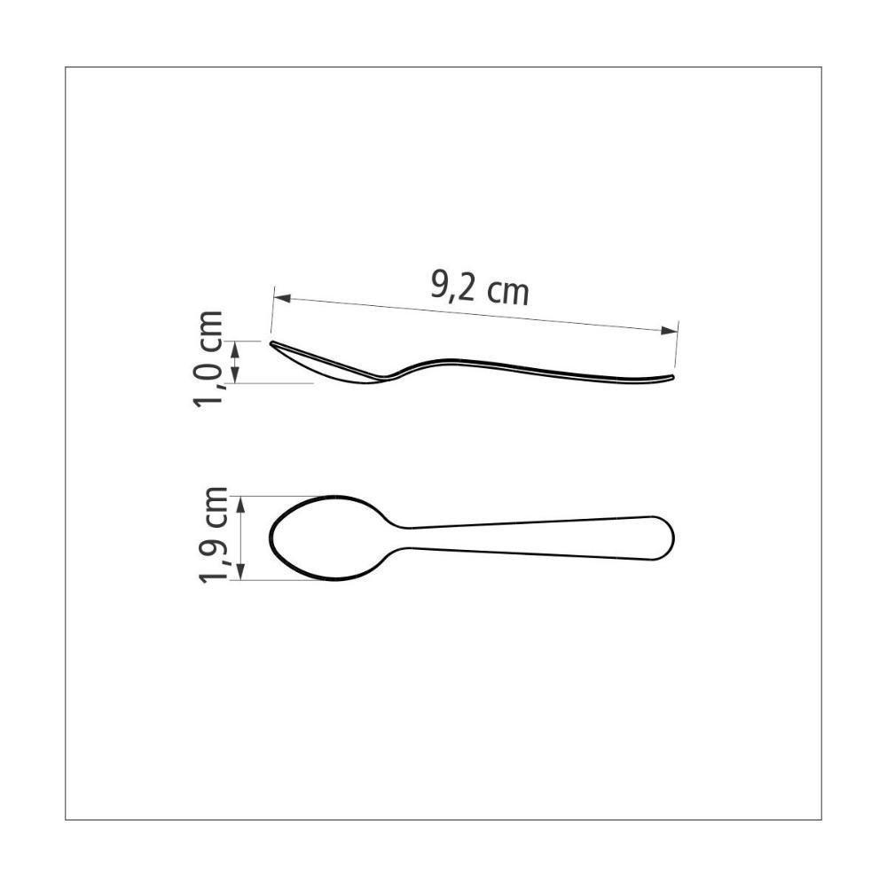 Conjunto 6 Colheres Para Café Tramontina Malibu Em Aço Inox - 10