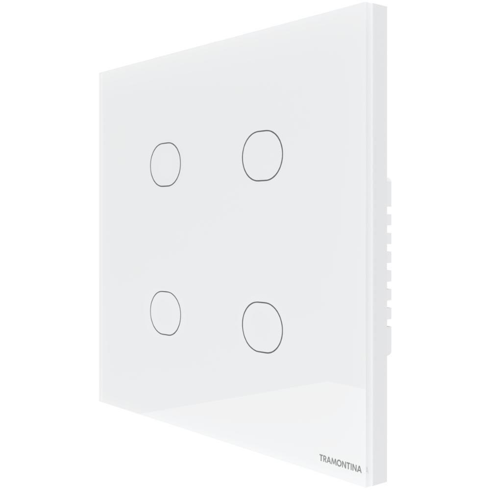 Interruptor Touch Smart 4x4 Tramontina Branco Com 4 Canais - 1