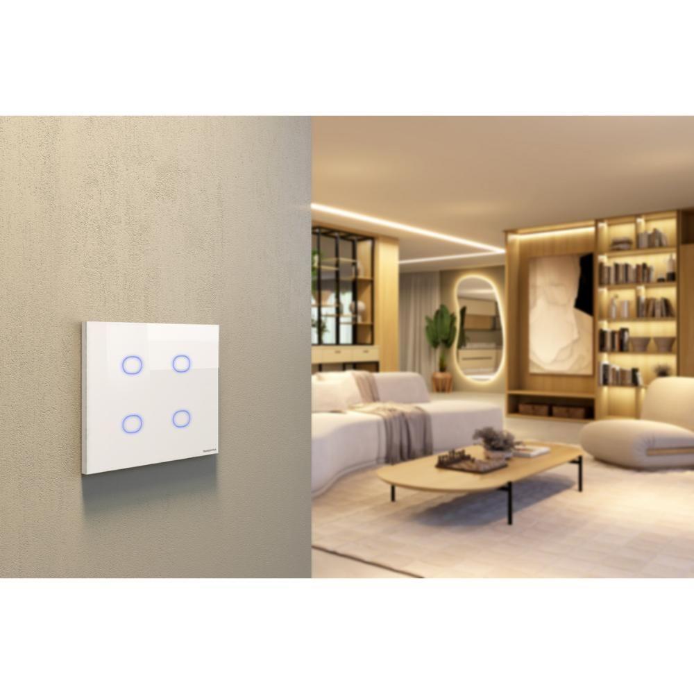 Interruptor Touch Smart 4x4 Tramontina Branco Com 4 Canais - 5