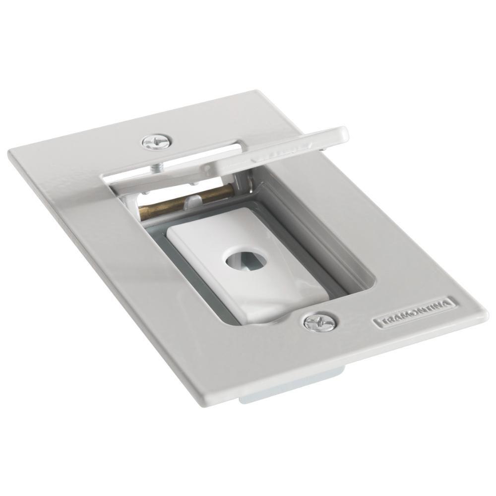 Tampa Passa Fio 4x2 Para Piso Tramontina Cinza - 2