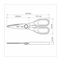 Tesoura Multiuso Tramontina Supercort Com Lâmina Aço Inox E Cabo De Polipropileno Preto 8 Polegada - 10