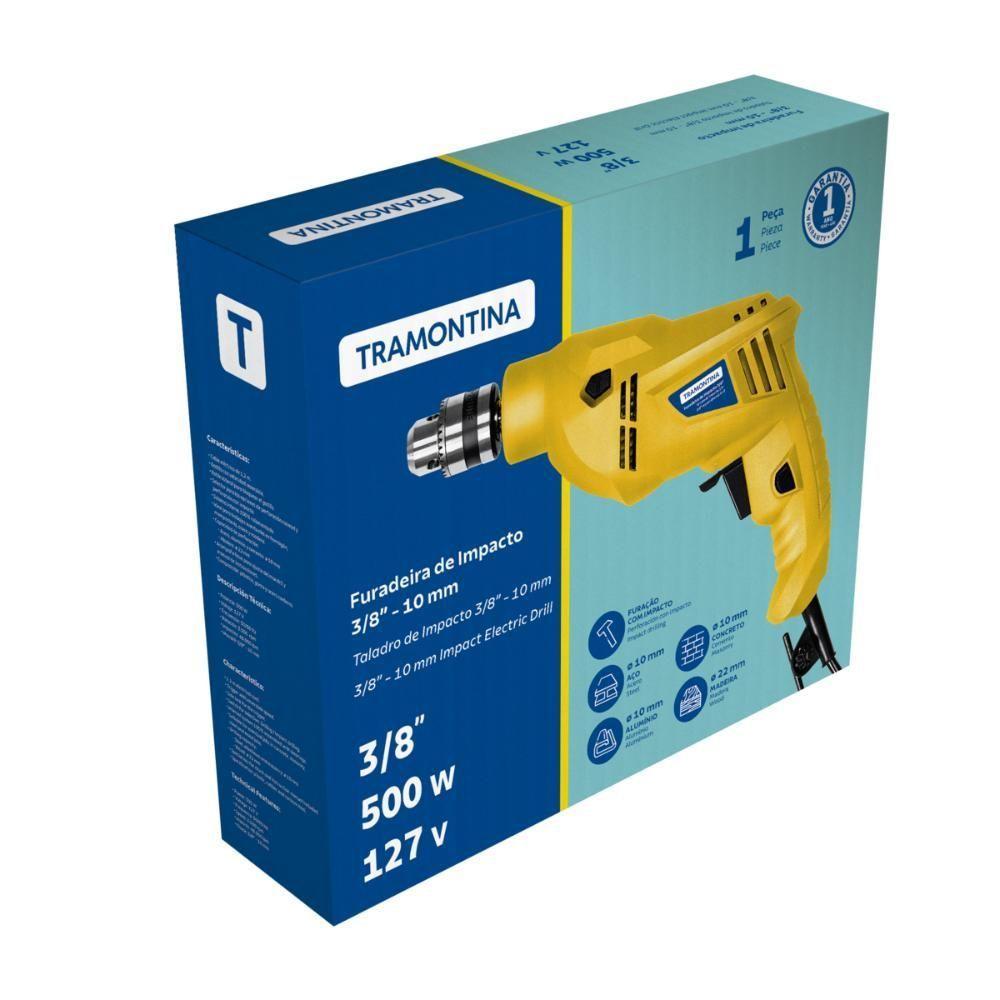 Furadeira De Impacto Tramontina 500 W 127 V 3-8 Polegada Com Sistema De Reversão De Rotação - 2
