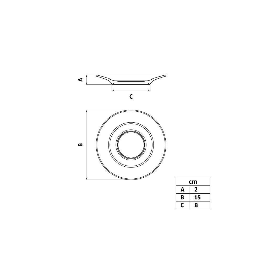 Conjunto Xícara E Pires De Chá Tramontina Ingrid Em Porcelana Decorada 185 Ml 2 Peças - 10