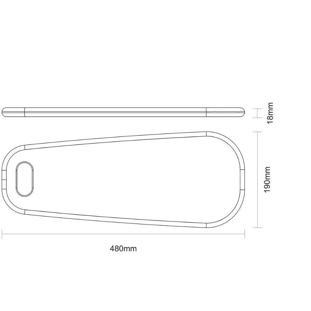 Tábua Para Antepasto Tramontina Provence Em Madeira Teca Fsc 48x19 Cm - 2