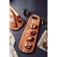 Tábua Para Antepasto Tramontina Provence Em Madeira Teca Fsc 48x19 Cm