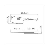 Cutelo Tramontina Com Lâmina De Aço Inox E Cabos De Madeira Tratada Polywood Castanho 4 Polegada - 4