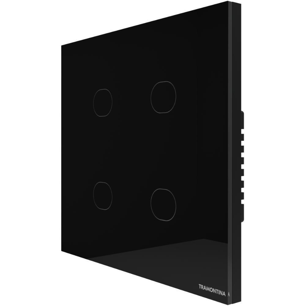 Interruptor Touch Smart 4x4 Tramontina Preto Com 4 Canais - 1