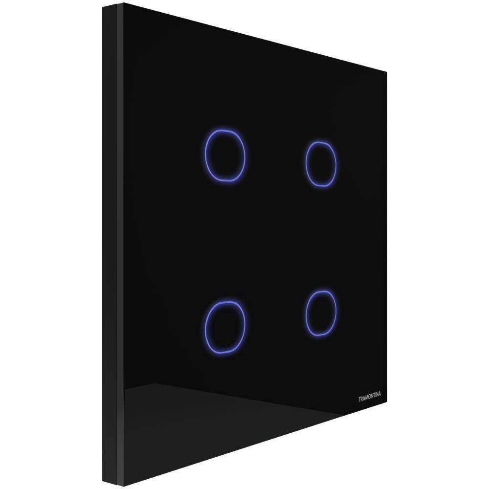 Interruptor Touch Smart 4x4 Tramontina Preto Com 4 Canais - 2