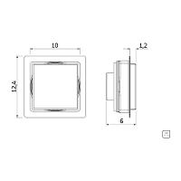 Ralo Quadrado Em Pvc Com Tampa Em Aço Inox Tramontina Square 10x10 Cm - 5