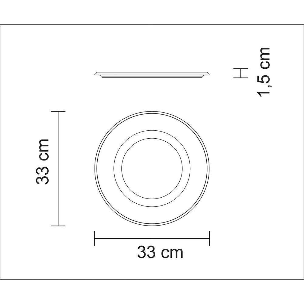 Sousplat Redondo Tramontina Casa Natal Em Madeira Teca Fsc Com Acabamento Em Óleo - 2