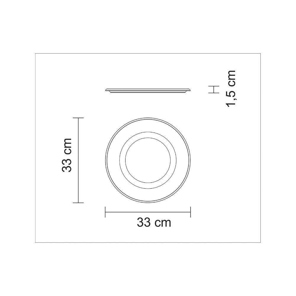 Sousplat Redondo Tramontina Casa Natal Em Madeira Teca Fsc Com Acabamento Em Óleo - 3