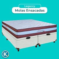 Conjunto Cama Box Bau Blindado Queen + Colchão Molas Ensacadas Legaccy Paropas - 3