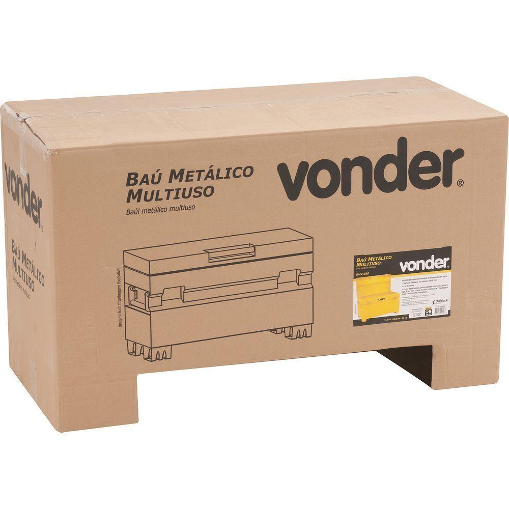 Baú Metálico Multiuso 915x432x540mm 700kg Bmv360 - Vonder - 6
