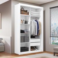 Closet Solteiro 2 Gavetas Branco Notável Móveis Branco