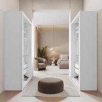 Closet Solteiro 2 Gavetas Branco Notável Móveis Branco - 9