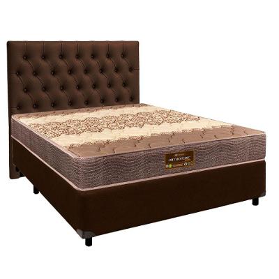 Kit Cabeceira + Cama Box + Colchão Casal D26 Ortophedic Sankonfort