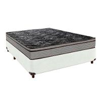 Colchão Casal D28 + Box Branco - Conforto Paropas - 1