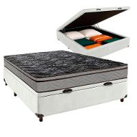 Cama Box Bau + Colchão Casal D28 Conforto Paropas - 1