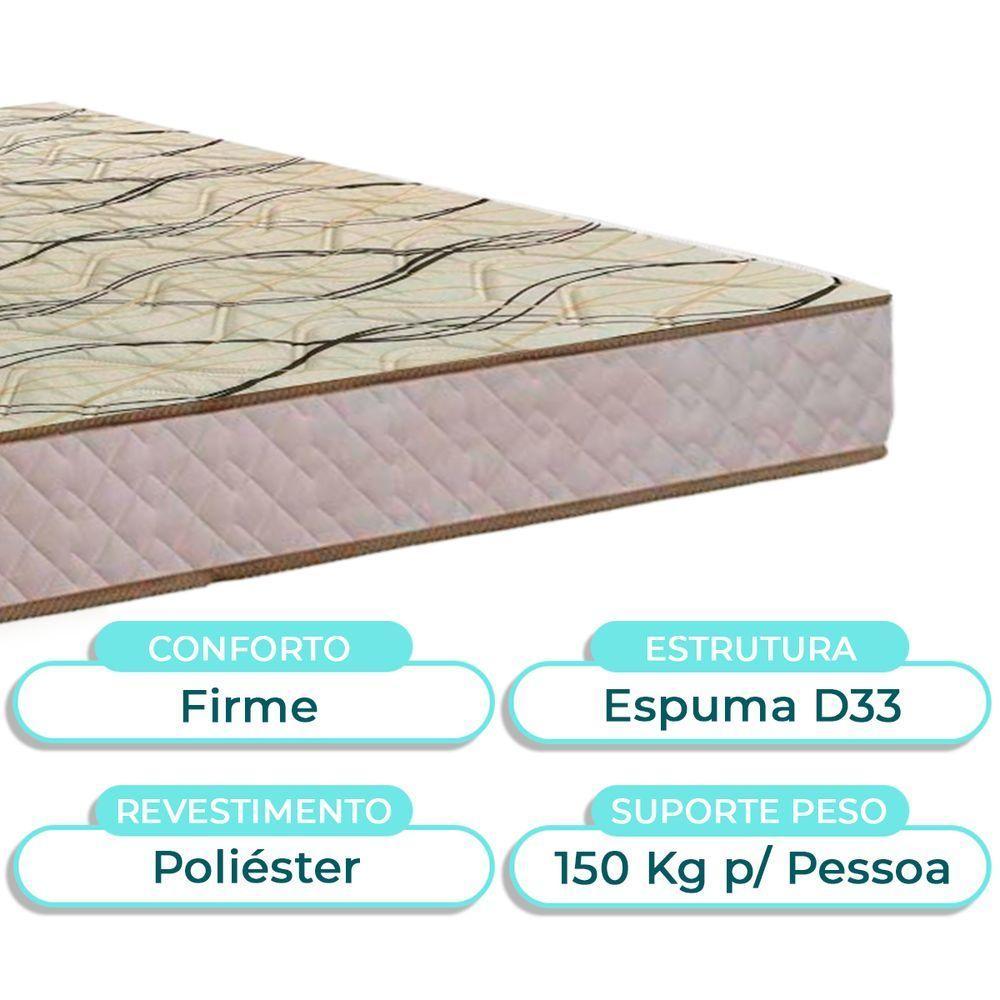 Cama Box Bau + Colchão Casal D33 Maxsono Paropas - 2