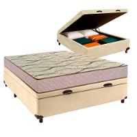 Cama Box Bau + Colchão Casal D33 Maxsono Paropas - 1