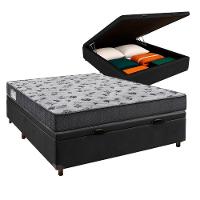 Cama Box Bau + Colchão Casal D33 Iso100 Ortobom - 1