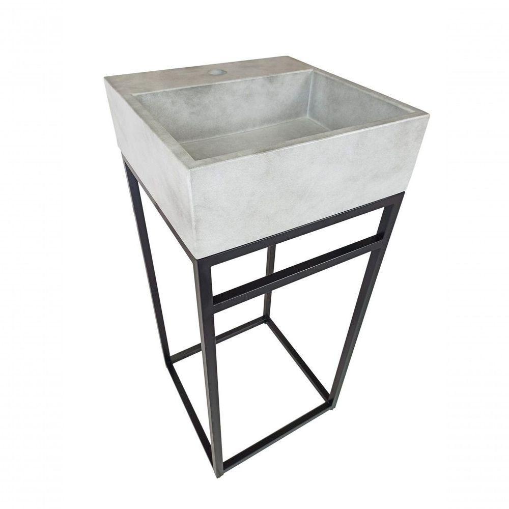 Base Box Iron 40x40 Cm Concreto - 1