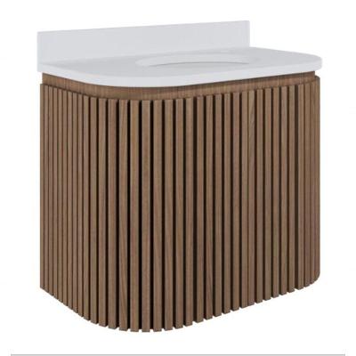 Gabinete Para Banheiro Suspenso Emma 60cm Jequitibá